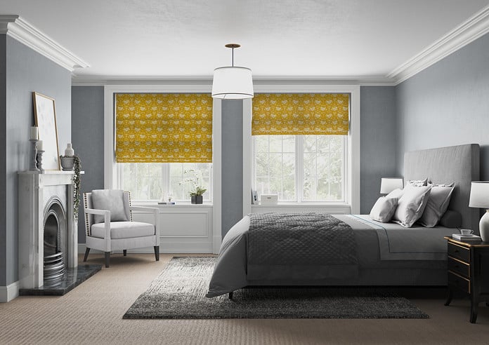 Narvik, Ochre - Twist&Fit Roman Blind - Image 5